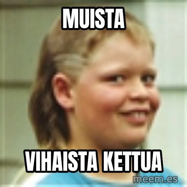 Jonnen Neuvo meme: Muista / vihaista           kettua