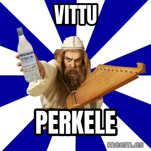 FinnishProblems meme: vittu / perkele
