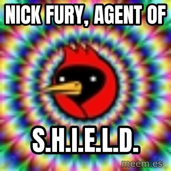 Omsk Crow meme: NICK FURY, AGENT OF / S.H.I.E.L.D.