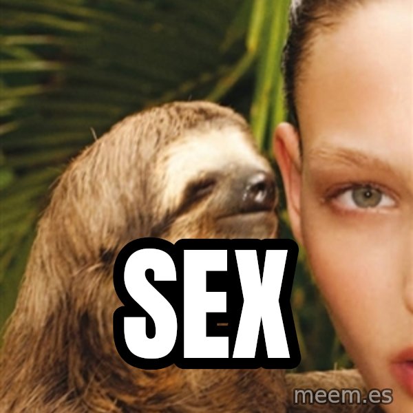 The Rape Sloth meme: Sex