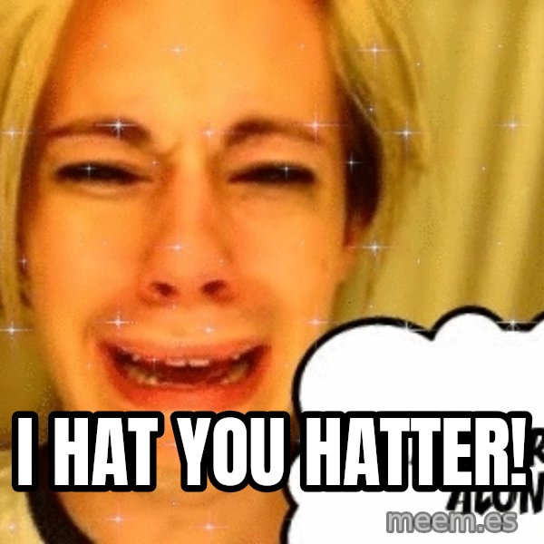 leave britney alone meme: i hat you hatter!