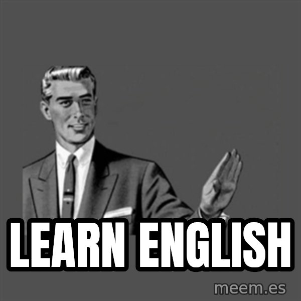 Grammar Guy meme: learn english