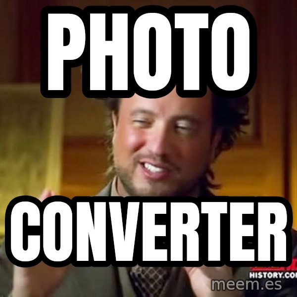 Ancient Aliens meme: photo / converter