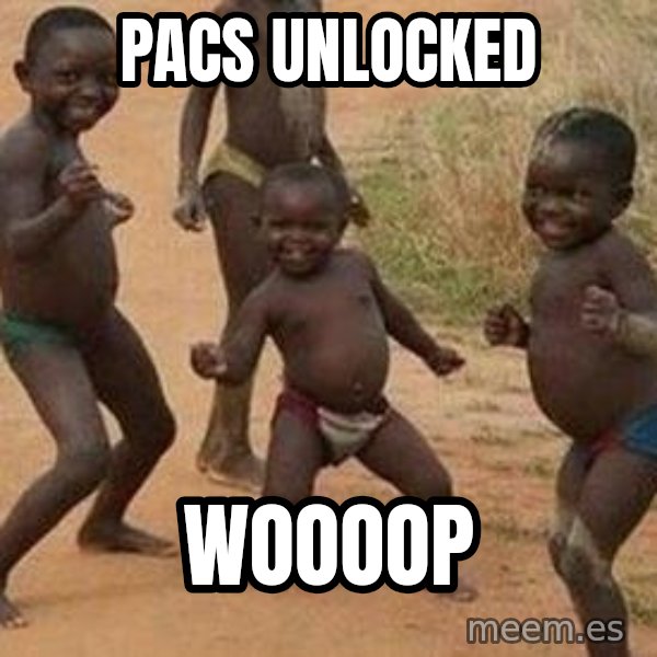 african children dancing meme: PACS UNLOCKED / WOOOOP