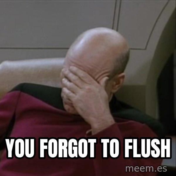 Picardfacepalm meme: You forgot to flush