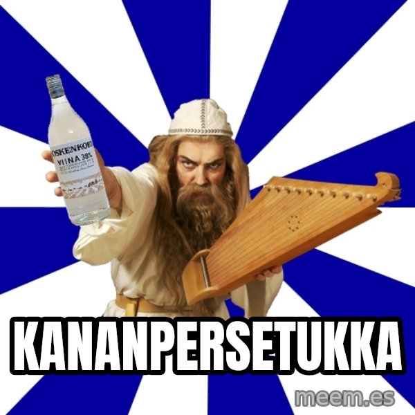 FinnishProblems meme: KANANPERSETUKKA
