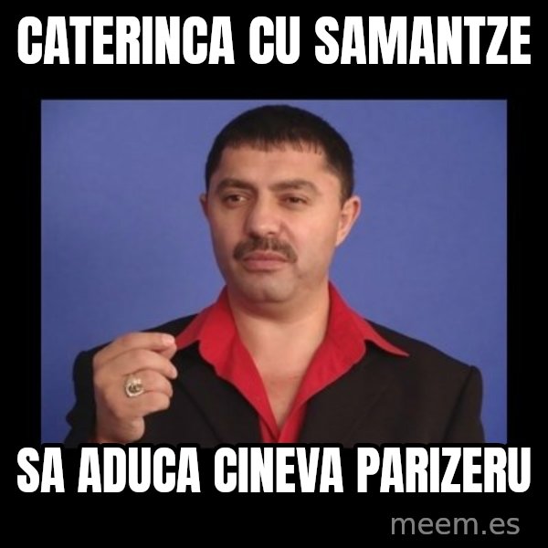 Manelistul Nicolae Guta meme: caterinca cu samantze / sa aduca cineva parizeru