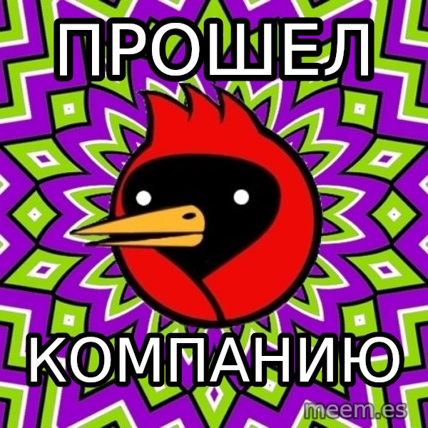 Omsk Crow meme: прошел / компанию