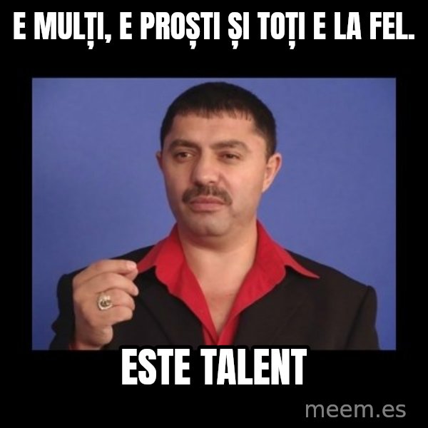 Manelistul Nicolae Guta meme: E mulți, e proști și toți e la fel. / este talent