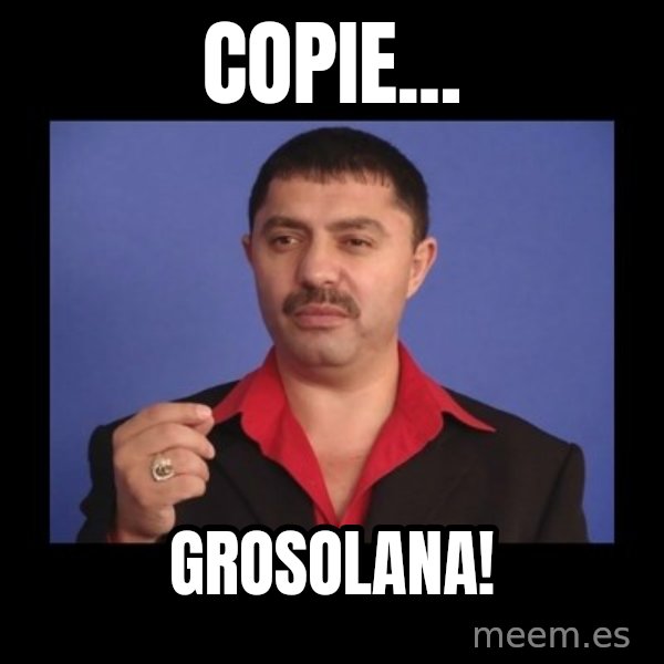 Manelistul Nicolae Guta meme: copie... / grosolana!