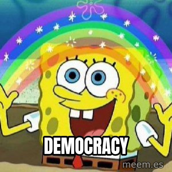 Imagination meme: democracy