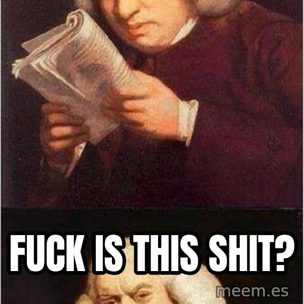 Samuel Johnson meme: Fuck is this shit?