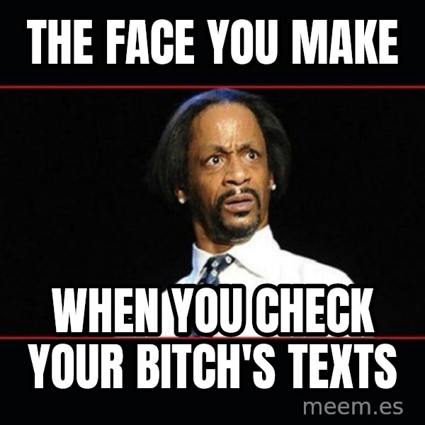 katt williams shocked meme: THE FACE YOU MAKE / WHEN YOU CHECK YOUR BITCH'S TEXTS