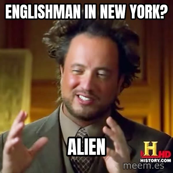 Giorgio A Tsoukalos Hair meme: englishman in new york? / ALIEN
