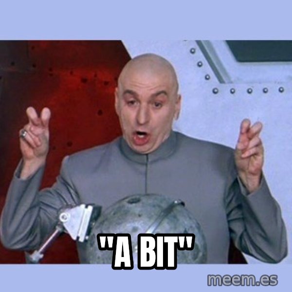 Dr Evil meme meme: "a bit"