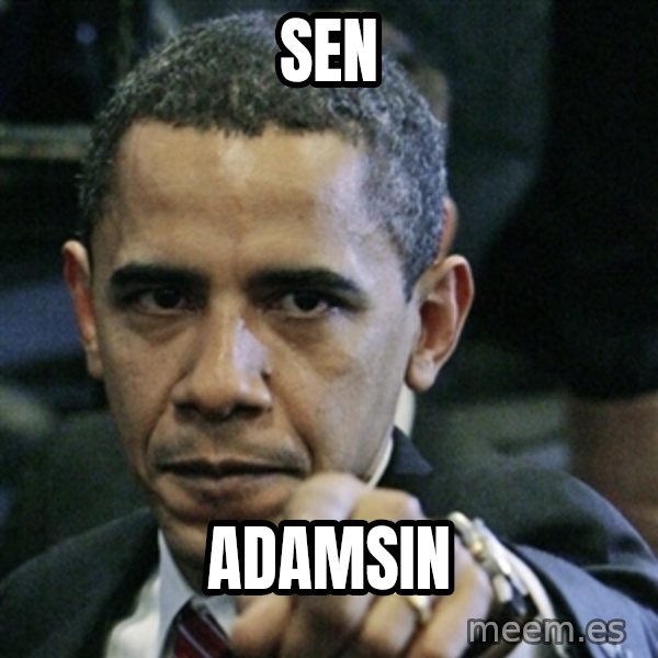 Pissed off Obama meme: SEN / ADAMSIN