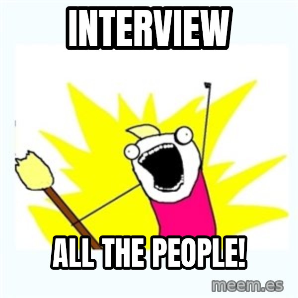 All the things meme: interview / all the people!