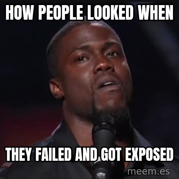 Kevin Hart Face meme: how people looked when / they failed and got exposed