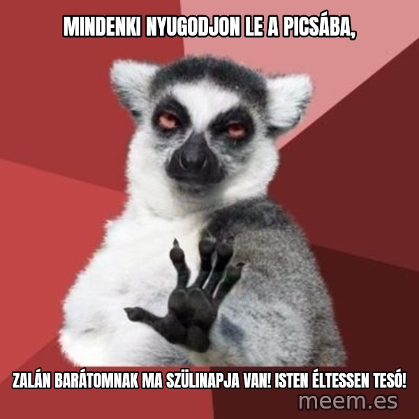 mindenki nyugodjon le a picsába meme: mindenki nyugodjon le a picsába, / Zalán barátomnak ma szülinapja van! Isten éltessen tesó!