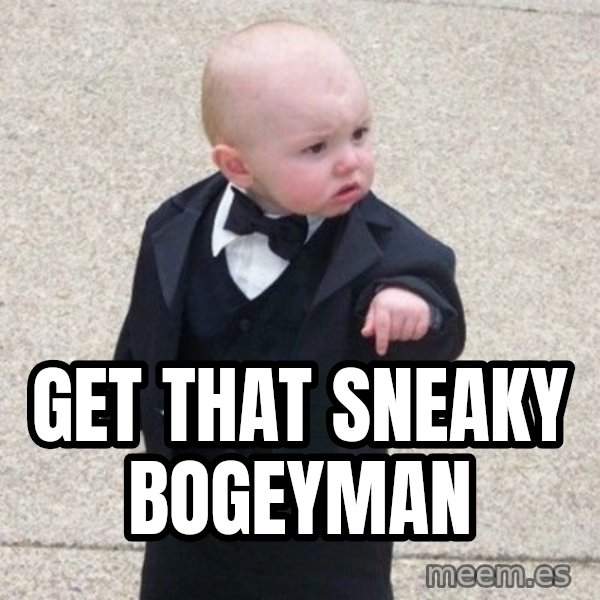 Mafia Baby meme: get that sneaky Bogeyman