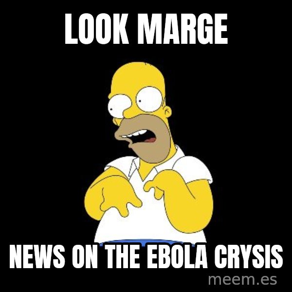 look-marge meme: look marge / news on the ebola crysis