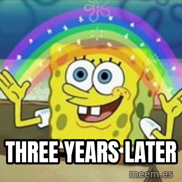 Spongebob meme: three years later