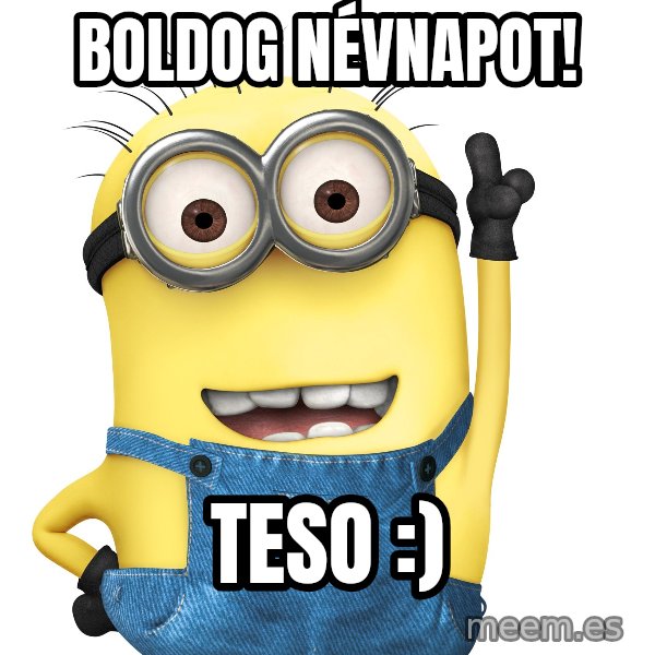 Despicable Me Minion meme: Boldog Névnapot! / Teso :)