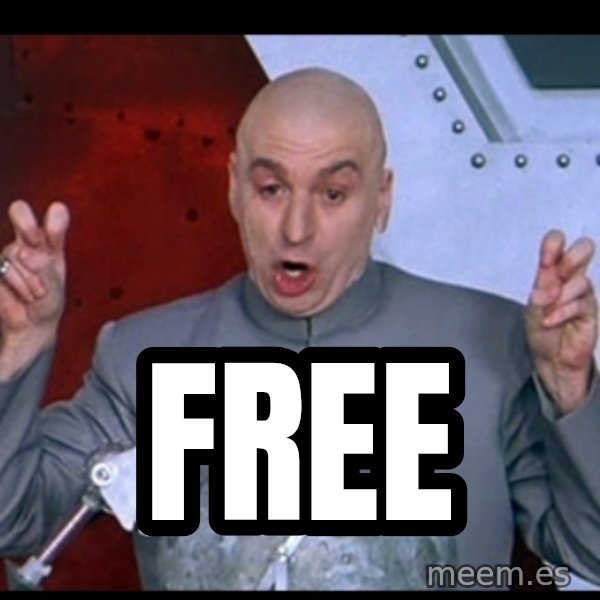 Dr. Evil Air Quotes meme: FREE
