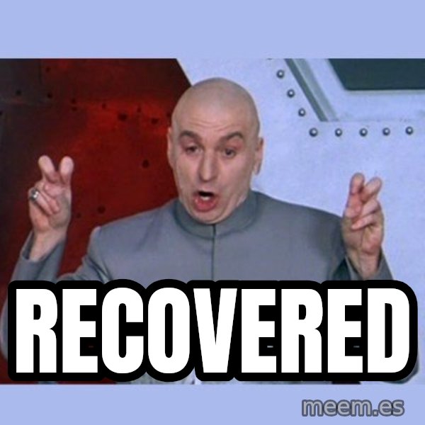 Dr Evil meme meme: RECOVERED