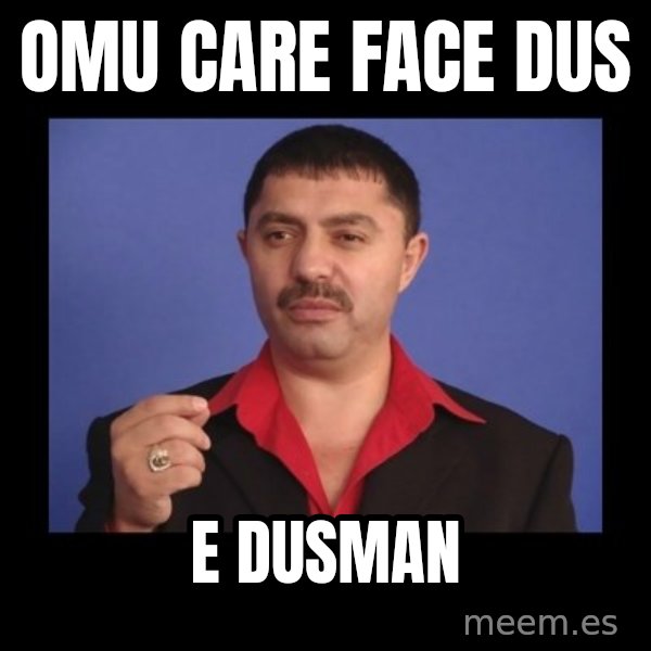 Manelistul Nicolae Guta meme: Omu care face dus / E DusMan