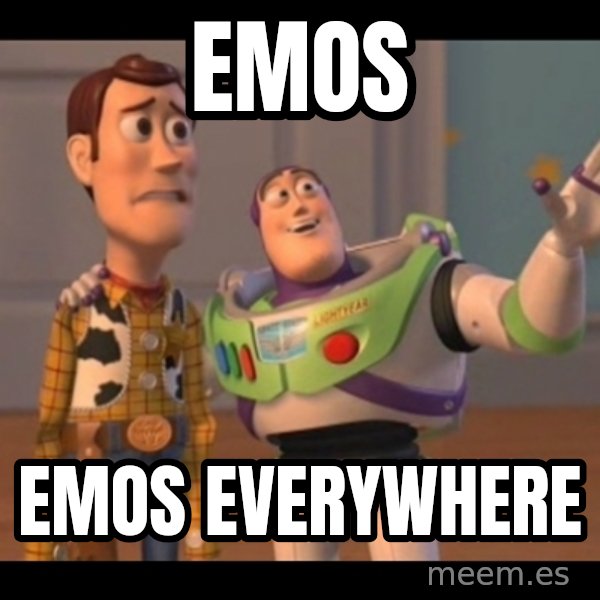 X, X Everywhere  meme: Emos / Emos everywhere