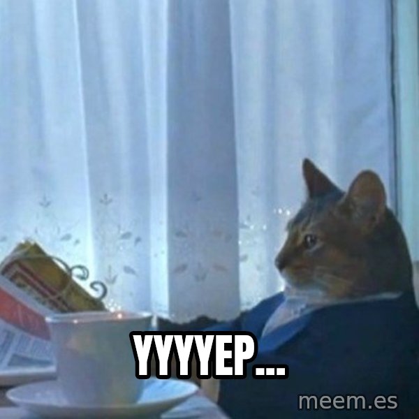 newspaper cat realization meme: yyyyep...