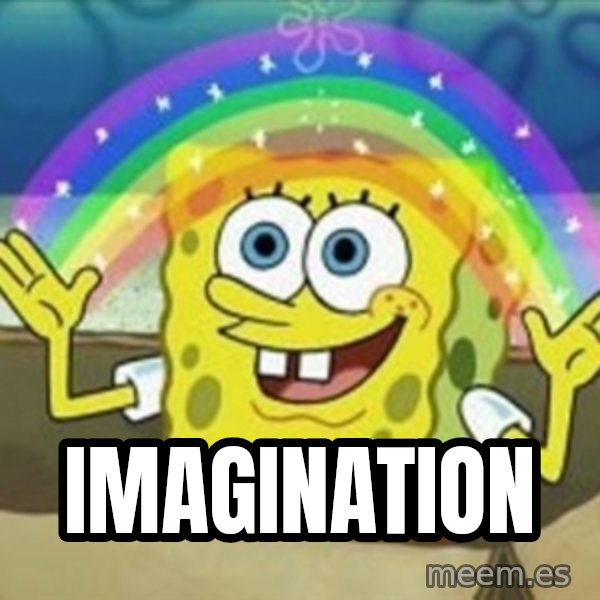 Spongebob meme: Imagination