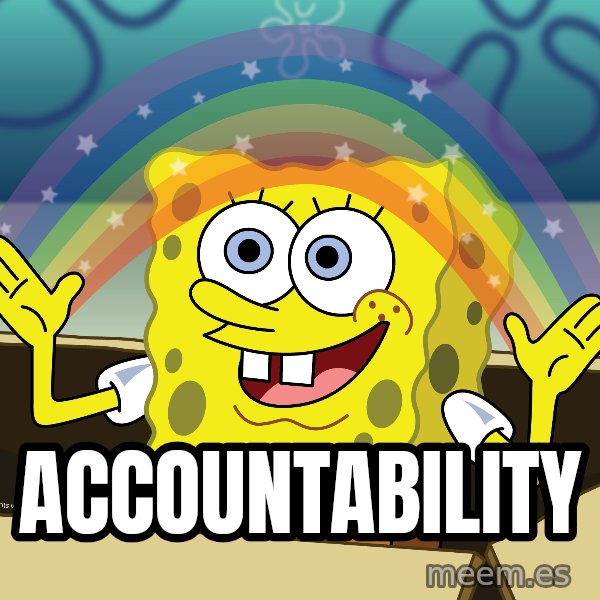 spongebob rainbow meme: Accountability