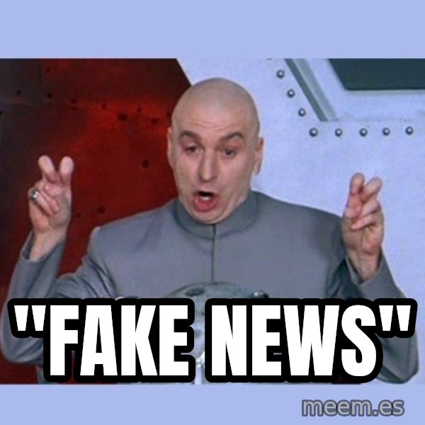 Dr Evil meme meme: "fake news"