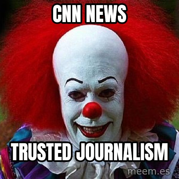 Pennywise the Clown meme: cnn news / trusted journalism