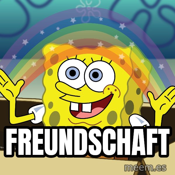 spongebob rainbow meme: Freundschaft