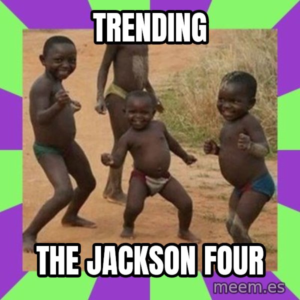 african kids dancing meme: Trending / The Jackson Four