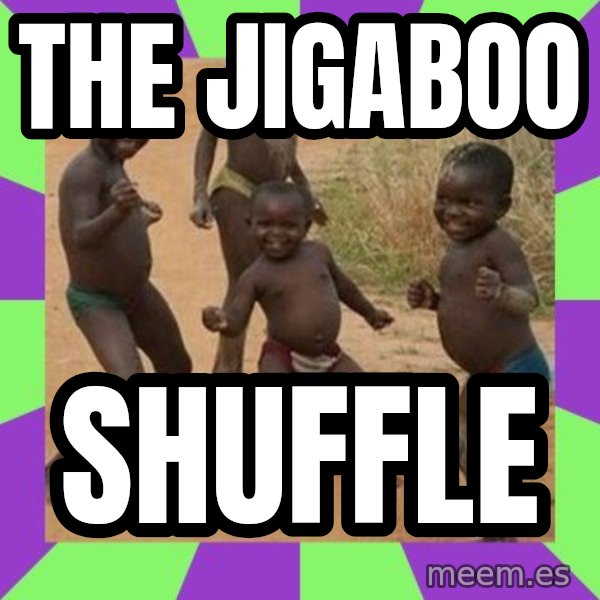 african children dancing meme: The Jigaboo / Shuffle