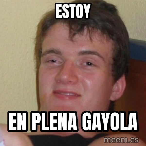 Stoner Stanley meme: estoy / en plena gayola