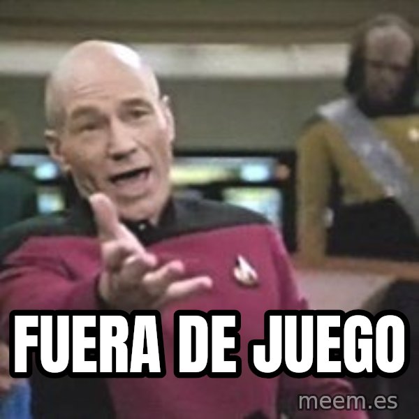 Captain Picard meme: fuera de juego