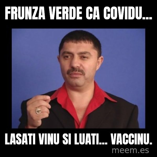 Manelistul Nicolae Guta meme: Frunza verde ca covidu... / Lasati vinu si luati... vaccinu.