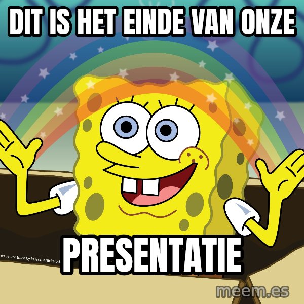 spongebob rainbow meme: Dit is het einde van onze / presentatie