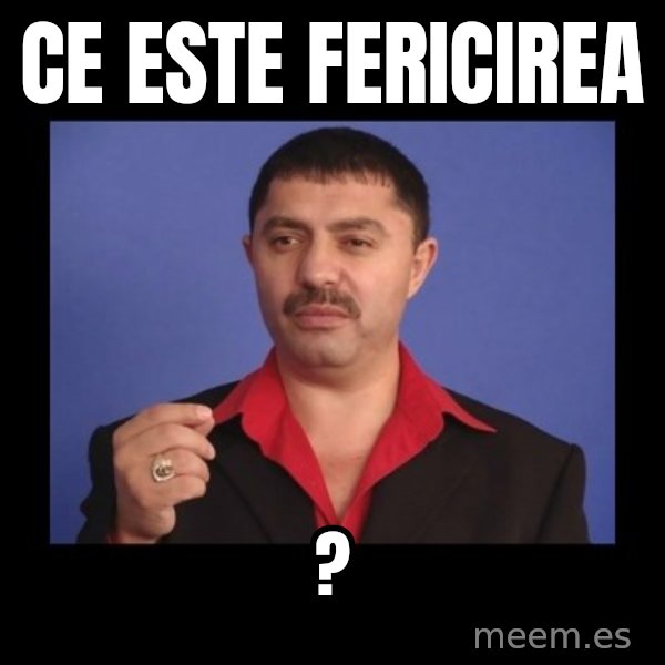 Manelistul Nicolae Guta meme: Ce este fericirea / ?