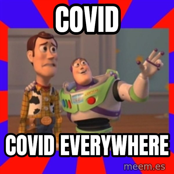 X, X Everywhere  meme: COVID / COVID EVERYWHERE