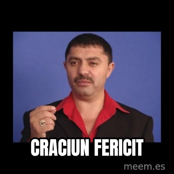 Manelistul Nicolae Guta meme: Craciun Fericit