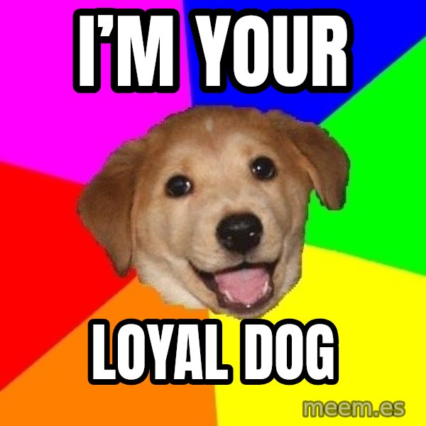 Advice Dog meme: I’m your / Loyal  Dog