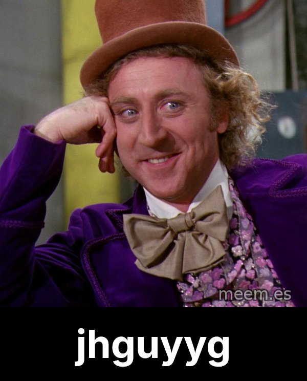 Willy Wonka meme: jhguyyg