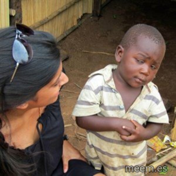 Skeptical 3rd World Kid meme: 