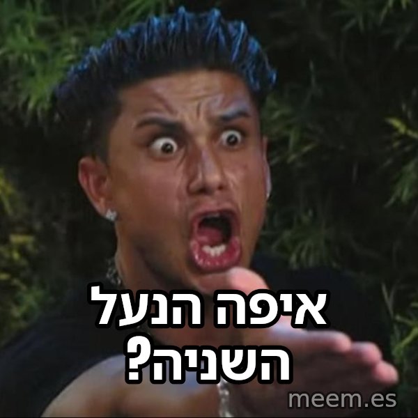 פולי די meme: איפה הנעל השניה?